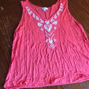 Pink tank from Charming Charlie’s